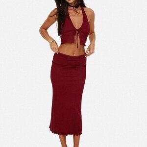 Princess Polly Tami Set Berry